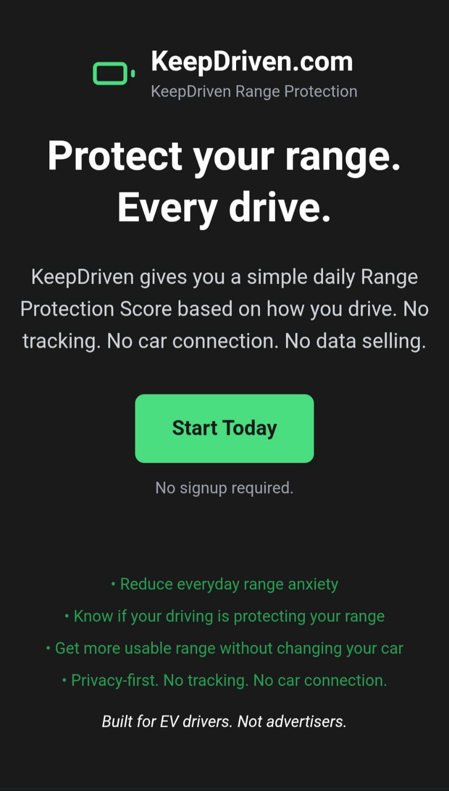 Keep Driven screenshot