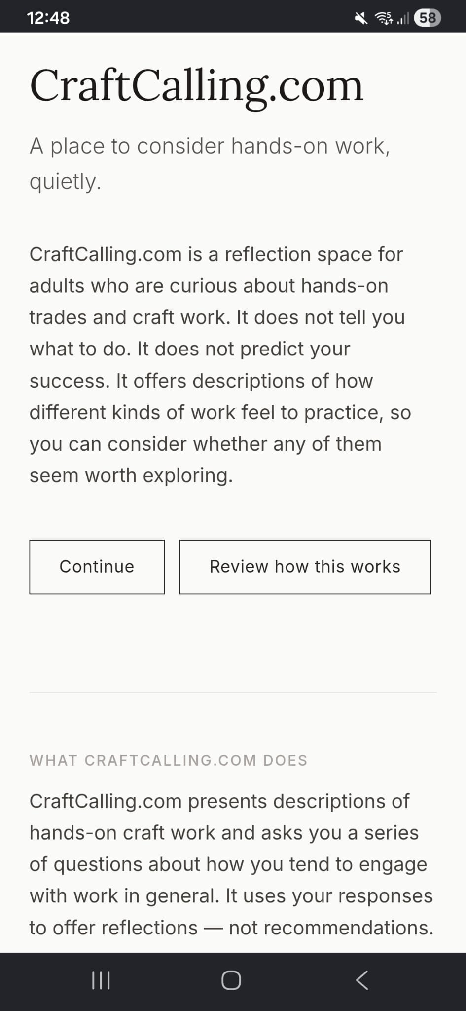 Craft Calling screenshot